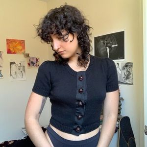 VINTAGE BETSEY JOHNSON SWEATER TOP!!